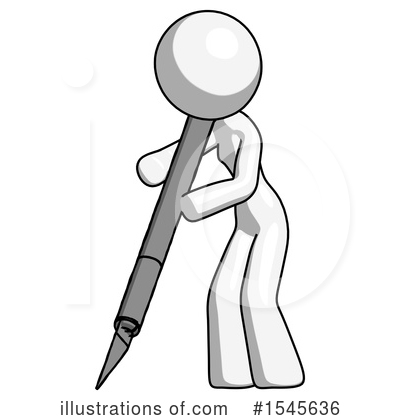 Royalty-Free (RF) White Design Mascot Clipart Illustration by Leo Blanchette - Stock Sample #1545636