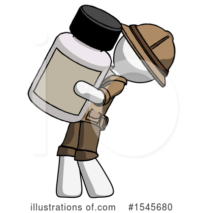 Royalty-Free (RF) White Design Mascot Clipart Illustration by Leo Blanchette - Stock Sample #1545680