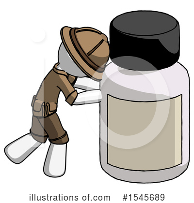 Royalty-Free (RF) White Design Mascot Clipart Illustration by Leo Blanchette - Stock Sample #1545689