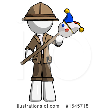 Royalty-Free (RF) White Design Mascot Clipart Illustration by Leo Blanchette - Stock Sample #1545718