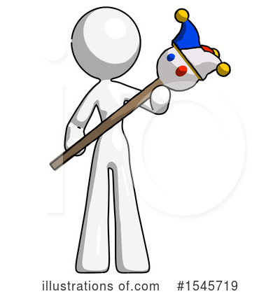 Royalty-Free (RF) White Design Mascot Clipart Illustration by Leo Blanchette - Stock Sample #1545719