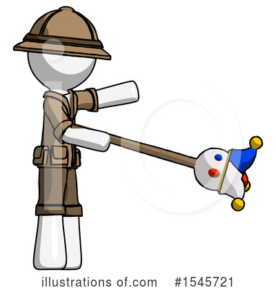 Royalty-Free (RF) White Design Mascot Clipart Illustration by Leo Blanchette - Stock Sample #1545721