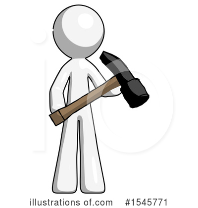 Royalty-Free (RF) White Design Mascot Clipart Illustration by Leo Blanchette - Stock Sample #1545771