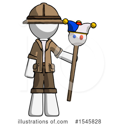 Royalty-Free (RF) White Design Mascot Clipart Illustration by Leo Blanchette - Stock Sample #1545828