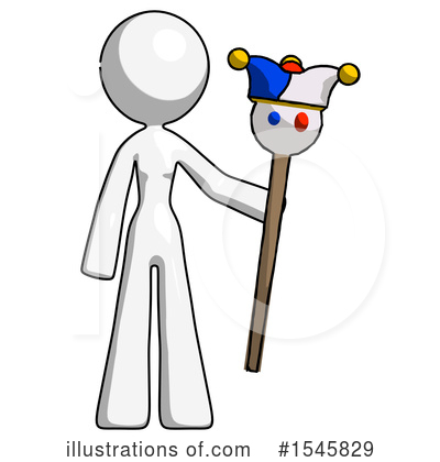 Royalty-Free (RF) White Design Mascot Clipart Illustration by Leo Blanchette - Stock Sample #1545829