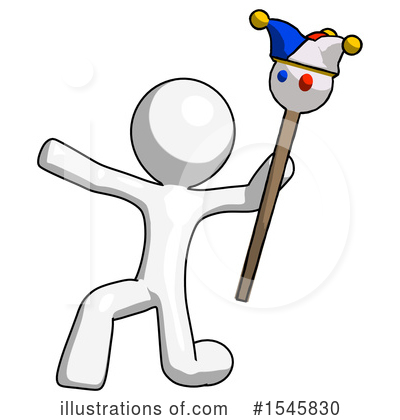 Royalty-Free (RF) White Design Mascot Clipart Illustration by Leo Blanchette - Stock Sample #1545830
