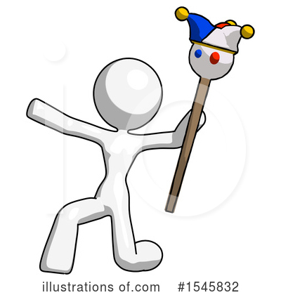 Royalty-Free (RF) White Design Mascot Clipart Illustration by Leo Blanchette - Stock Sample #1545832