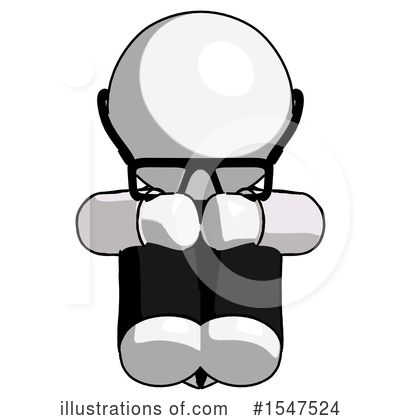 Royalty-Free (RF) White Design Mascot Clipart Illustration by Leo Blanchette - Stock Sample #1547524