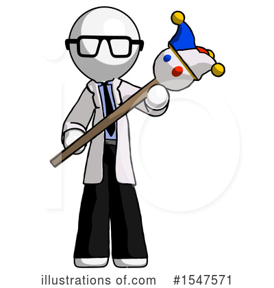Royalty-Free (RF) White Design Mascot Clipart Illustration by Leo Blanchette - Stock Sample #1547571