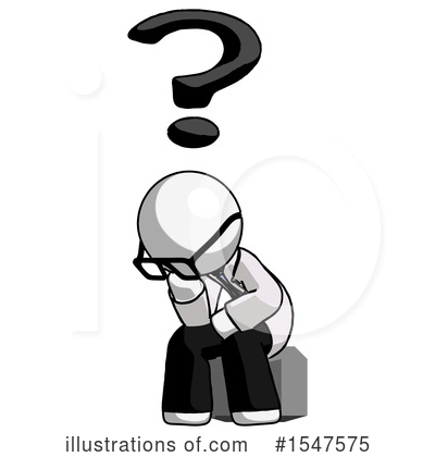 Royalty-Free (RF) White Design Mascot Clipart Illustration by Leo Blanchette - Stock Sample #1547575