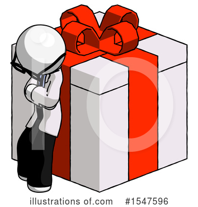 Royalty-Free (RF) White Design Mascot Clipart Illustration by Leo Blanchette - Stock Sample #1547596