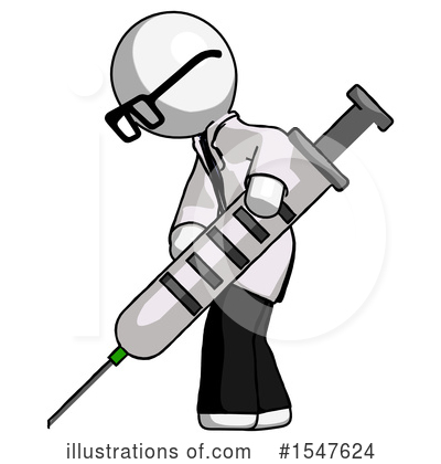 Royalty-Free (RF) White Design Mascot Clipart Illustration by Leo Blanchette - Stock Sample #1547624
