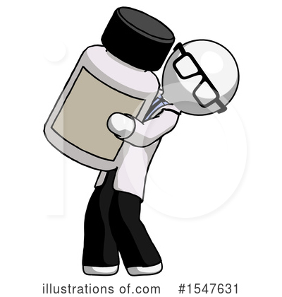 Royalty-Free (RF) White Design Mascot Clipart Illustration by Leo Blanchette - Stock Sample #1547631