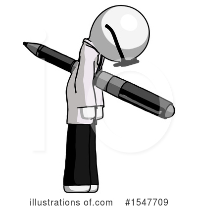 Royalty-Free (RF) White Design Mascot Clipart Illustration by Leo Blanchette - Stock Sample #1547709