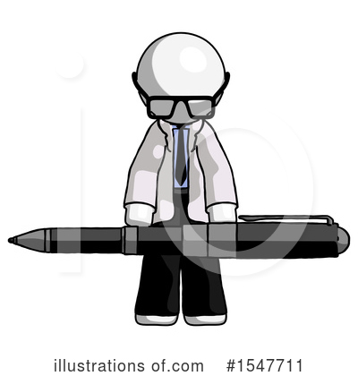 Royalty-Free (RF) White Design Mascot Clipart Illustration by Leo Blanchette - Stock Sample #1547711