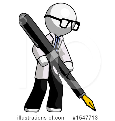 Royalty-Free (RF) White Design Mascot Clipart Illustration by Leo Blanchette - Stock Sample #1547713