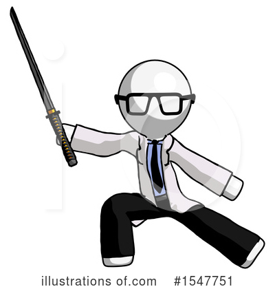 Royalty-Free (RF) White Design Mascot Clipart Illustration by Leo Blanchette - Stock Sample #1547751