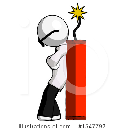 Royalty-Free (RF) White Design Mascot Clipart Illustration by Leo Blanchette - Stock Sample #1547792