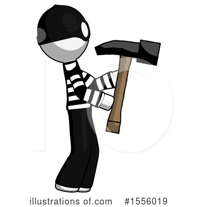 Royalty-Free (RF) White Design Mascot Clipart Illustration by Leo Blanchette - Stock Sample #1556019