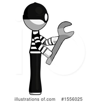 Royalty-Free (RF) White Design Mascot Clipart Illustration by Leo Blanchette - Stock Sample #1556025