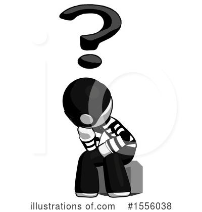 Royalty-Free (RF) White Design Mascot Clipart Illustration by Leo Blanchette - Stock Sample #1556038