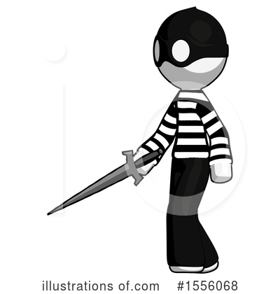 Royalty-Free (RF) White Design Mascot Clipart Illustration by Leo Blanchette - Stock Sample #1556068
