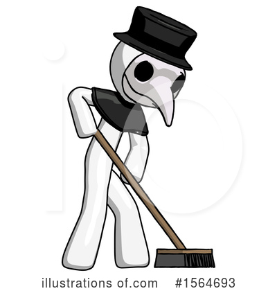 Royalty-Free (RF) White Design Mascot Clipart Illustration by Leo Blanchette - Stock Sample #1564693