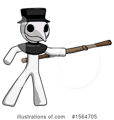 Royalty-Free (RF) White Design Mascot Clipart Illustration by Leo Blanchette - Stock Sample #1564705