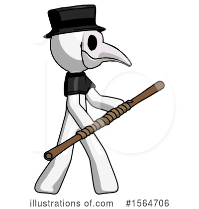 Royalty-Free (RF) White Design Mascot Clipart Illustration by Leo Blanchette - Stock Sample #1564706