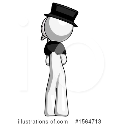 Royalty-Free (RF) White Design Mascot Clipart Illustration by Leo Blanchette - Stock Sample #1564713