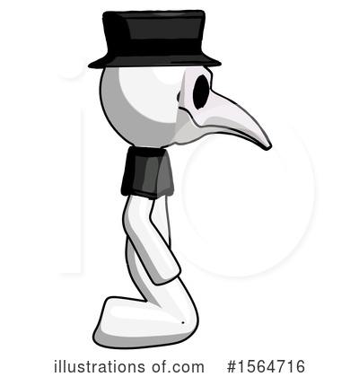 Royalty-Free (RF) White Design Mascot Clipart Illustration by Leo Blanchette - Stock Sample #1564716