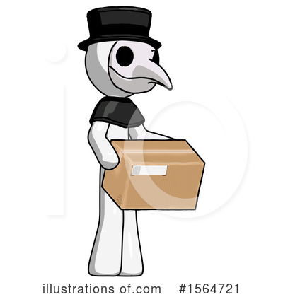Royalty-Free (RF) White Design Mascot Clipart Illustration by Leo Blanchette - Stock Sample #1564721