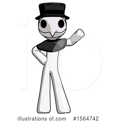 Royalty-Free (RF) White Design Mascot Clipart Illustration by Leo Blanchette - Stock Sample #1564742