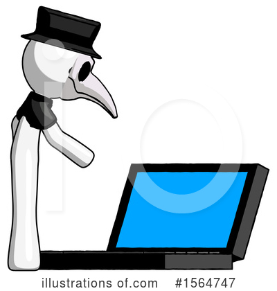 Royalty-Free (RF) White Design Mascot Clipart Illustration by Leo Blanchette - Stock Sample #1564747