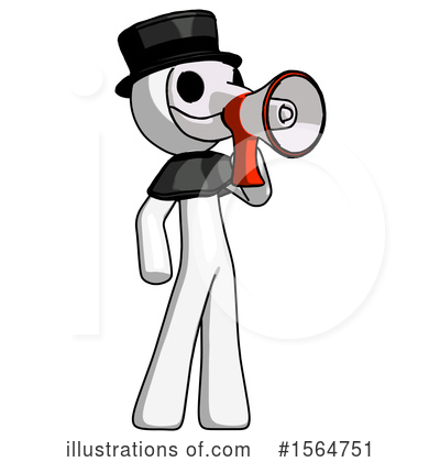 Royalty-Free (RF) White Design Mascot Clipart Illustration by Leo Blanchette - Stock Sample #1564751