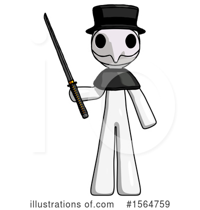 Royalty-Free (RF) White Design Mascot Clipart Illustration by Leo Blanchette - Stock Sample #1564759