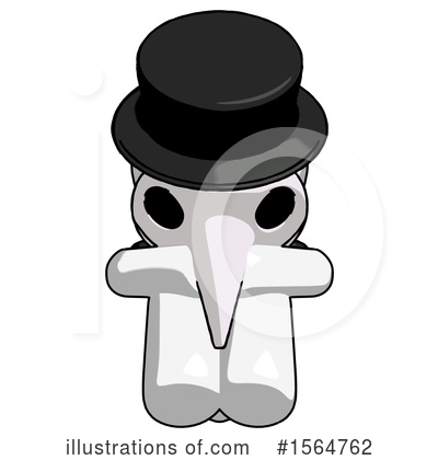 Royalty-Free (RF) White Design Mascot Clipart Illustration by Leo Blanchette - Stock Sample #1564762