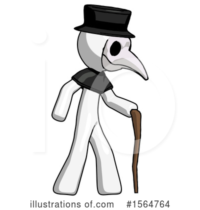 Royalty-Free (RF) White Design Mascot Clipart Illustration by Leo Blanchette - Stock Sample #1564764