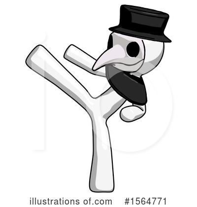 Royalty-Free (RF) White Design Mascot Clipart Illustration by Leo Blanchette - Stock Sample #1564771