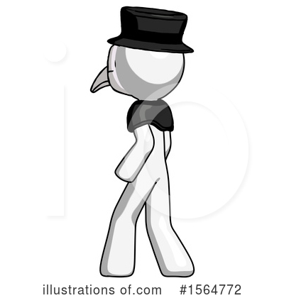 Royalty-Free (RF) White Design Mascot Clipart Illustration by Leo Blanchette - Stock Sample #1564772
