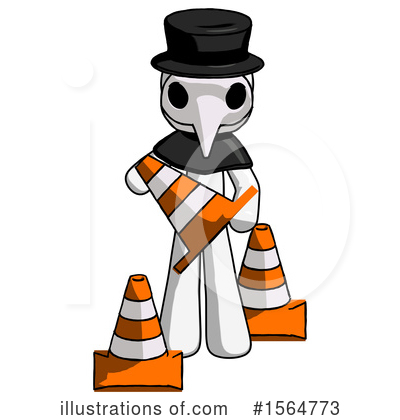 Royalty-Free (RF) White Design Mascot Clipart Illustration by Leo Blanchette - Stock Sample #1564773