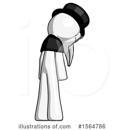 Royalty-Free (RF) White Design Mascot Clipart Illustration by Leo Blanchette - Stock Sample #1564786
