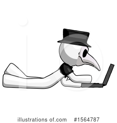 Royalty-Free (RF) White Design Mascot Clipart Illustration by Leo Blanchette - Stock Sample #1564787