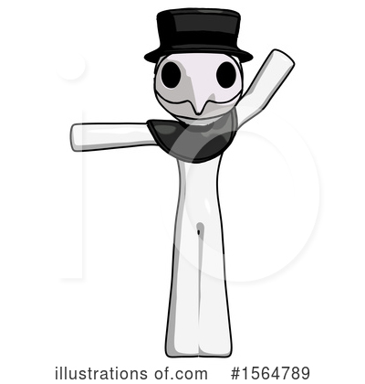 Royalty-Free (RF) White Design Mascot Clipart Illustration by Leo Blanchette - Stock Sample #1564789