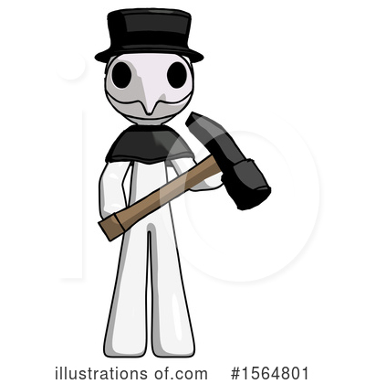 Royalty-Free (RF) White Design Mascot Clipart Illustration by Leo Blanchette - Stock Sample #1564801