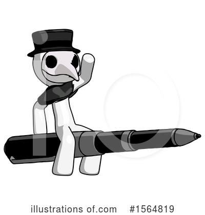 Royalty-Free (RF) White Design Mascot Clipart Illustration by Leo Blanchette - Stock Sample #1564819