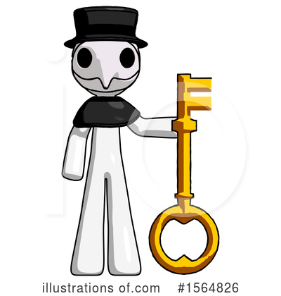 Royalty-Free (RF) White Design Mascot Clipart Illustration by Leo Blanchette - Stock Sample #1564826