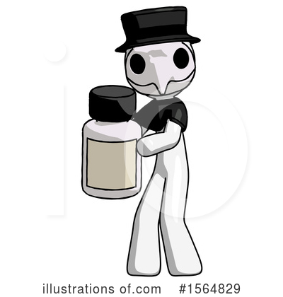 Royalty-Free (RF) White Design Mascot Clipart Illustration by Leo Blanchette - Stock Sample #1564829
