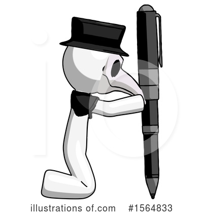 Royalty-Free (RF) White Design Mascot Clipart Illustration by Leo Blanchette - Stock Sample #1564833