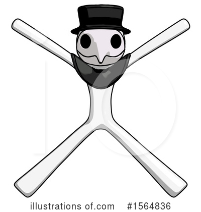 Royalty-Free (RF) White Design Mascot Clipart Illustration by Leo Blanchette - Stock Sample #1564836